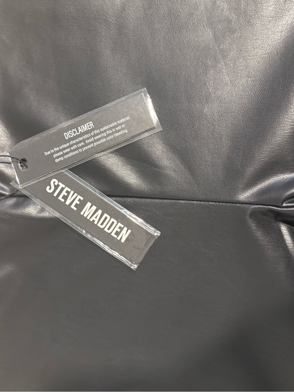 Steve Madden Black Vegan Leather Pants